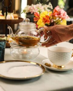 Mist on the mountain colour in the garden Afternoon Tea in the Garden Lounge is the perfect slow afternoon | Vineyard Hotel